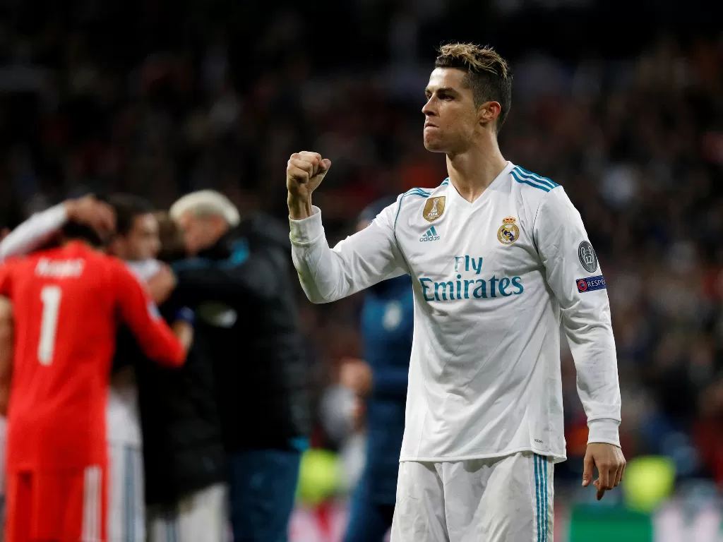 Cristiano Ronaldo di pertandingan terakhirnya di Real Madrid. (REUTERS/Paul Hanna)