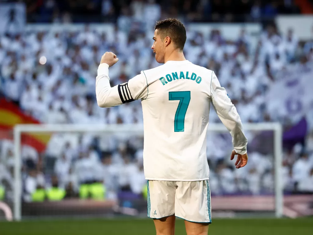 Cristiano Ronaldo saat masih berseragam Real Madrid. (REUTERS/Juan Medina)