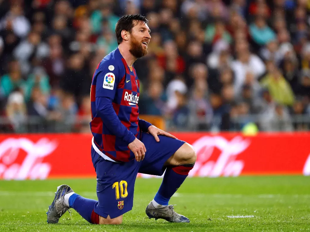 Megabintang Barcelona, Lionel Messi. (REUTERS/Juan Medina)