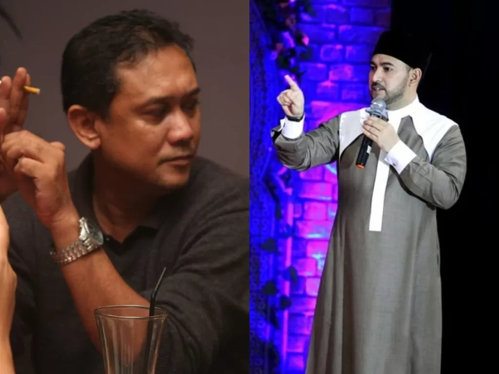 Denny Siregar (Kanan) dan Ustadz Al Habsy (Kiri) (Instagram/@dennysirregar dan @ahmadalhabsyi_real)