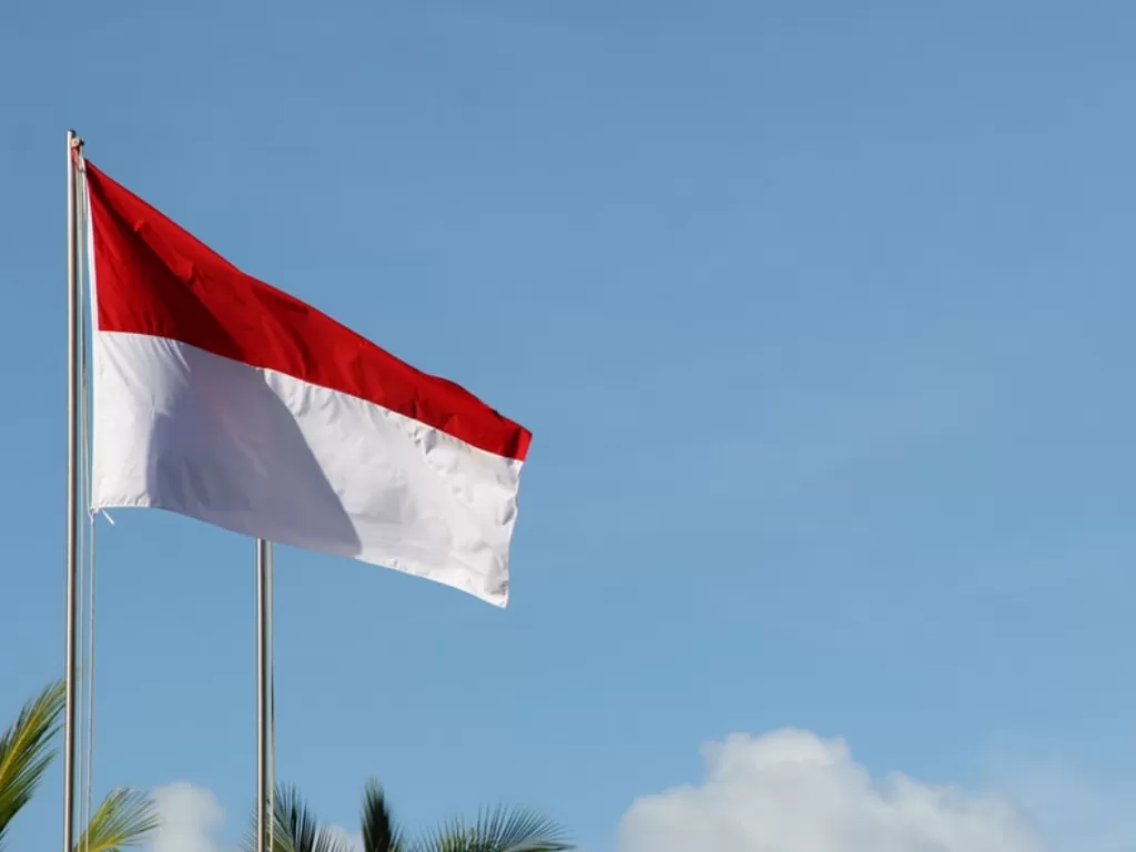 Bendera negara Indonesia (Unsplash/@nickgunner)