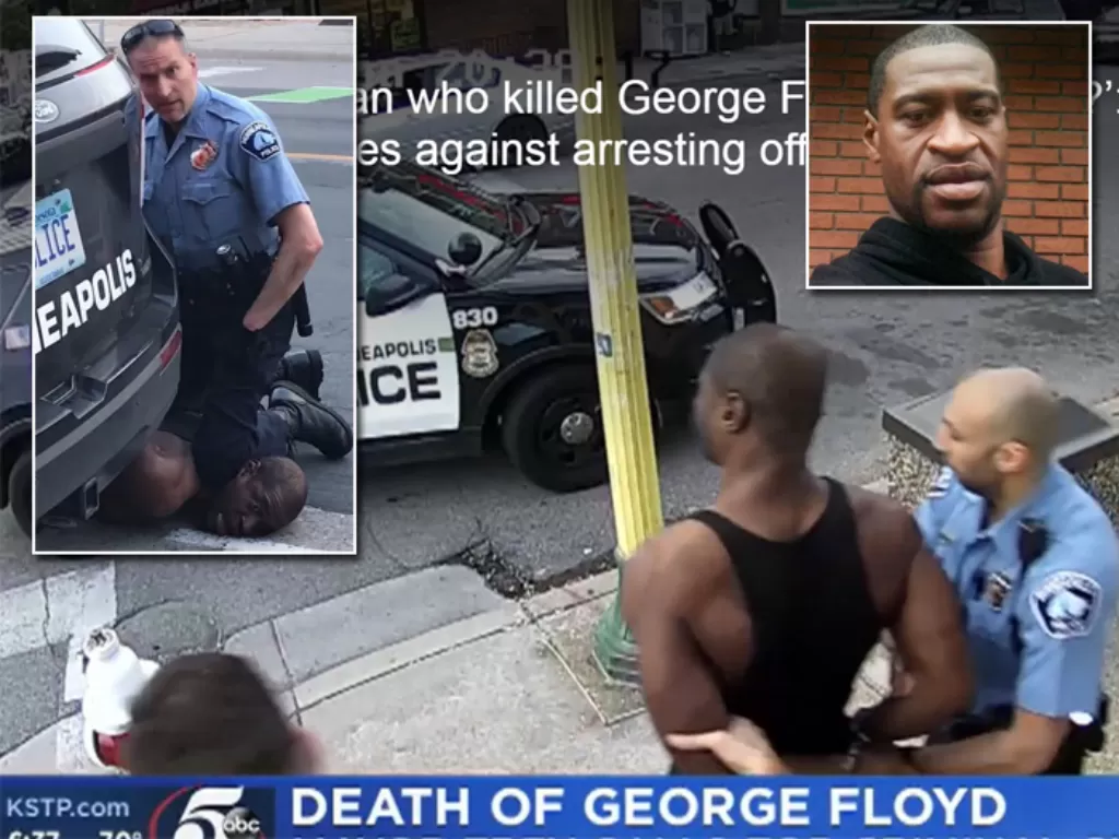 Pembunuhan George Floyd oleh polisi AS picu gelombang kemarahan publik AS. (kstp.com)