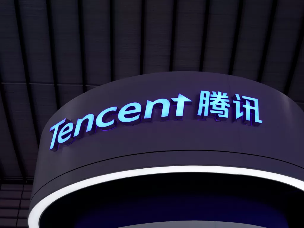 Logo perusahaan Tencent (photo/REUTERS/Aly Song)