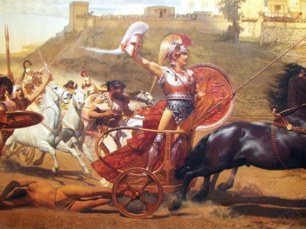 Ilustrasi  Achilles, prajurit paling berani dalam mitologi Yunani. (history.com)