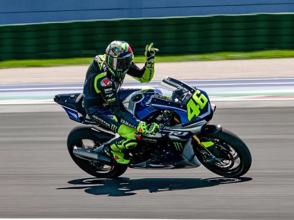 Pembalap Monster Energy Yamaha, Valentino Rossi. (Instagram/@valeyellow46))