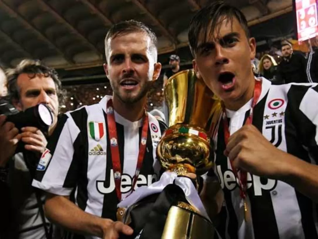 Juventus berhasil menjuarai Coppa Italia di musim 2018/2019. (REUTERS/Alberto Lingria)
