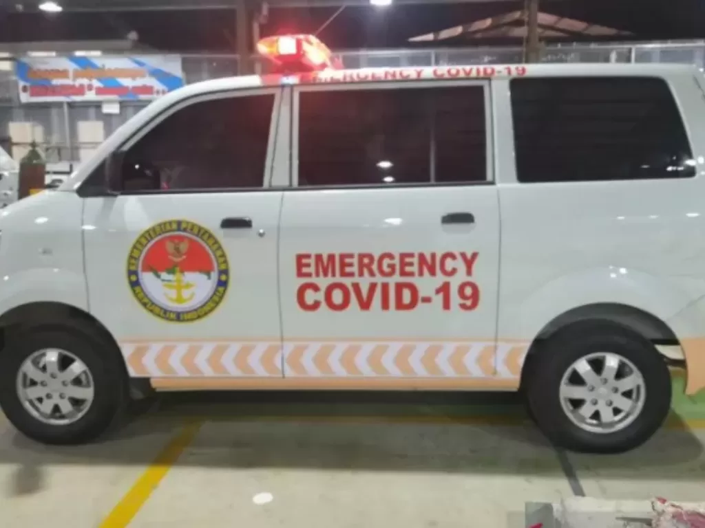 Tampilan mobil ambulans berbasis Suzuki APV.. (Dok. Antara)