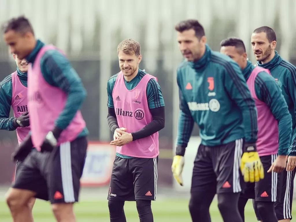 Gelandang Juventus, Aaron Ramsey. (Instagram/aaronramsey)