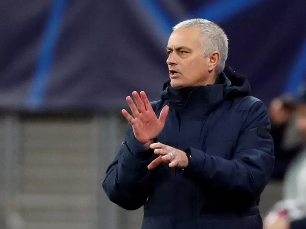 Pelatih Tottenham Hotspur, Jose Mourinho. (REUTERS/Matthew Childs)