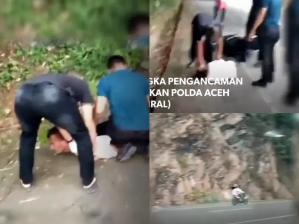 Detik-detik pembekukan pelaku pemerasan dan penculikan bermotif kenalan via Facebook oleh Ditreskrimsus Polda Aceh. (Foto: Istimewa)