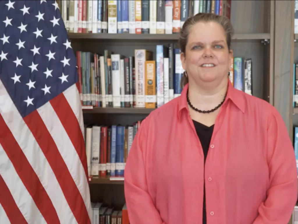 Kuasa Usaha Ad Interim Kedutaan Besar Amerika Serikat di Jakarta Heather Variava. (VOA/Tangkapan Video)