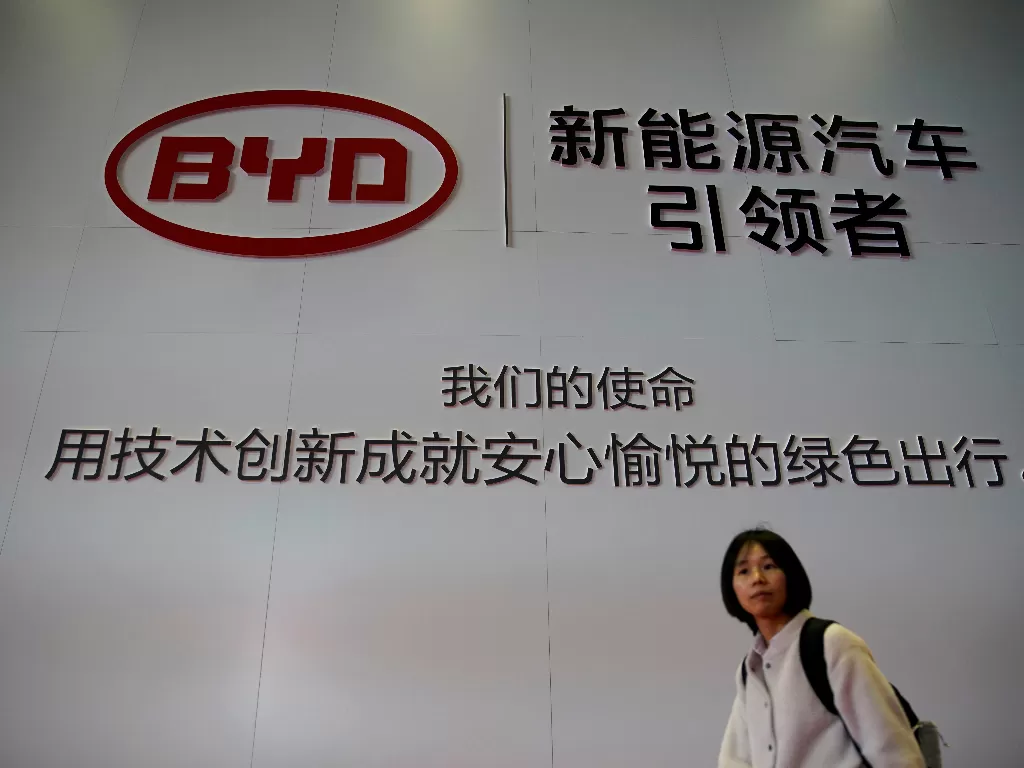 Pabrikan BYD di Tiongkok. (REUTERS/Aly Song)