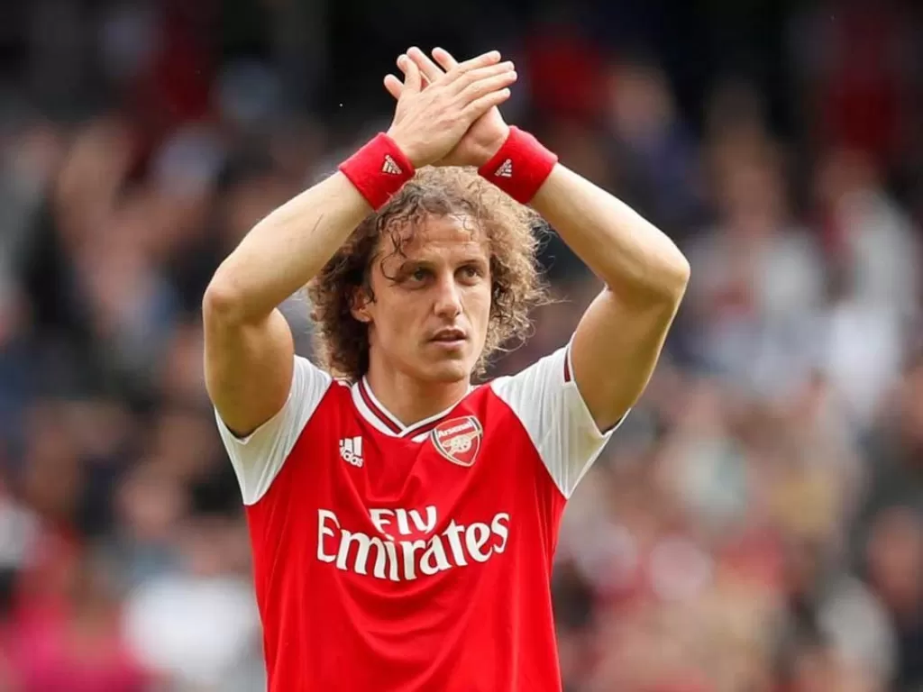 Bek Arsenal, David Luiz. (REUTERS/David Klein)