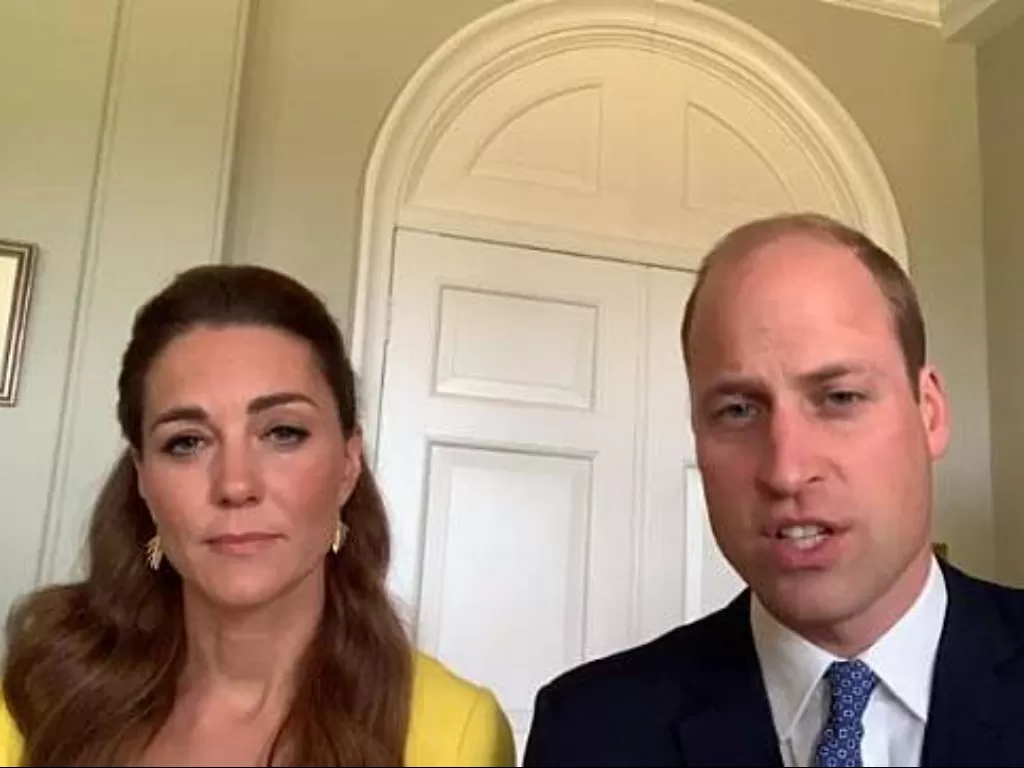 Kate Middleton dan Pangeran William dalam rekaman video Thank A First Responder untuk berterima kasih pada para pekerja penting di Australia (Istimewa)