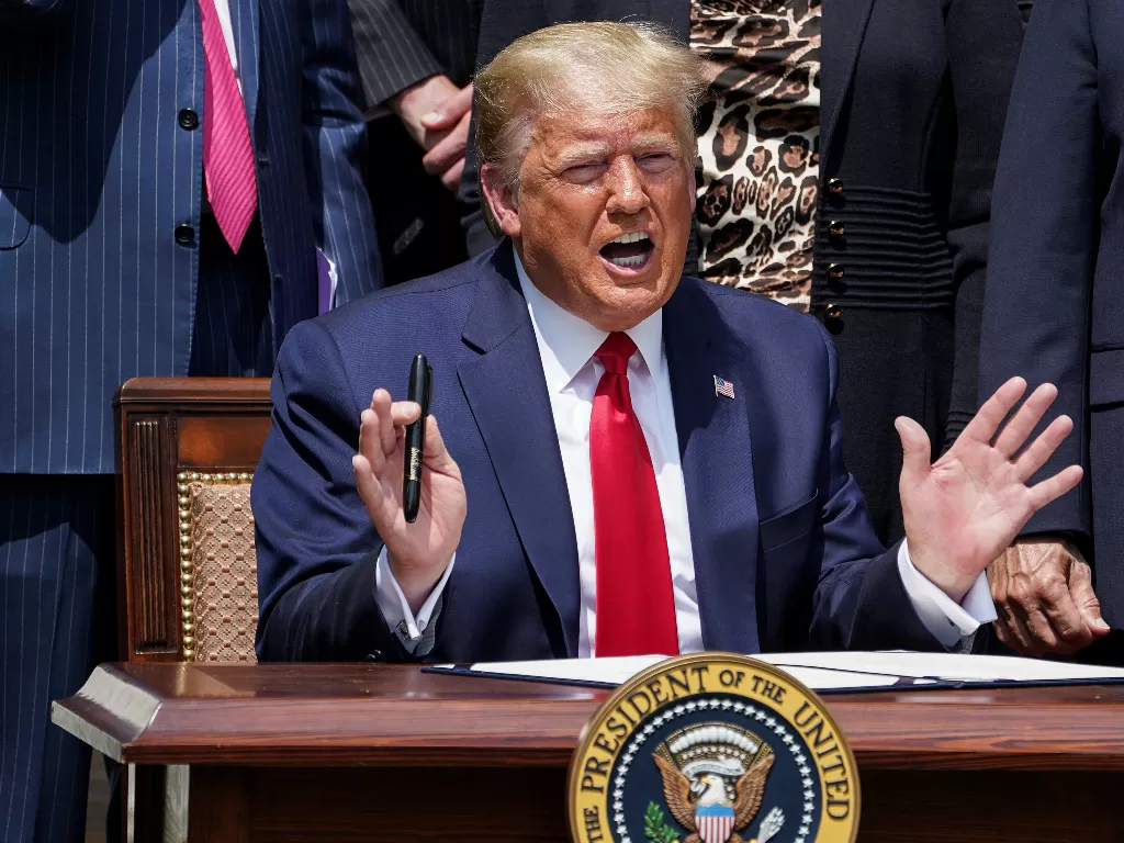 Presiden Donald Trump (REUTERS/Kevin Lamarque)