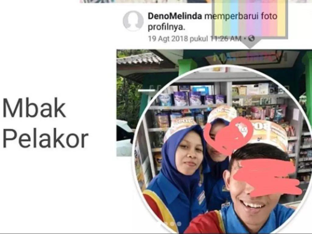Karyawan minimarket diduga pelakor (Instagram/@mak_inpoh)