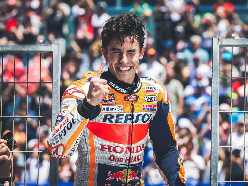 Pembalap Repsol Honda, Marc Marquez. (Instagram/@hrc_motogp)