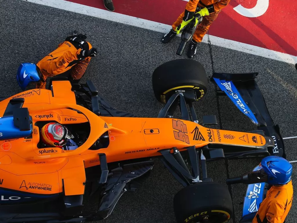 Tampilan pabrikan McLaren di Formula 1. (Instagram/@mclaren)