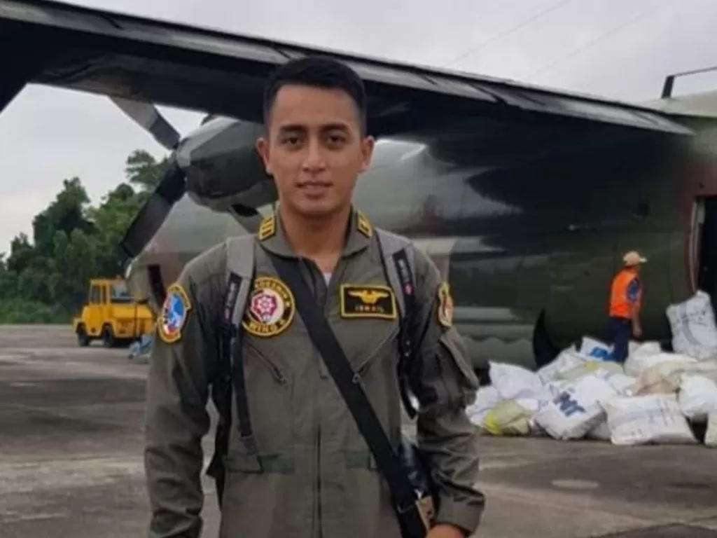 Lettu Pnb Apriyanto Ismail dari Skadron Udara 12 Lanud Roesmin Nurjadin (Rsn) Pekanbaru. (Facebook/Joni Apriyanto)Facebook/