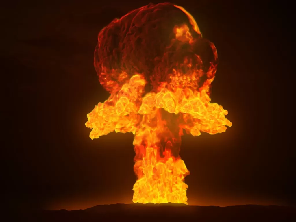 Ilustrasi ledakan nuklir. (Pixabay/AlexAntropov86)
