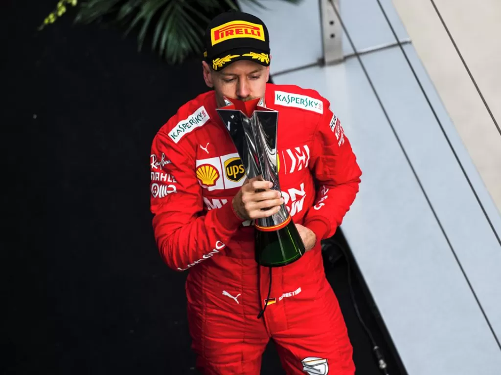 Pembalap senior Ferrari, Sebastian Vettel. (Instagram/@scuderiaferrari)
