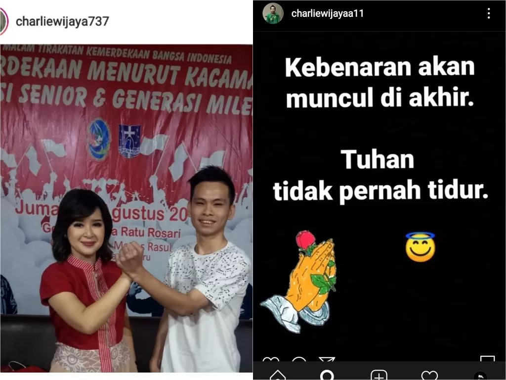 Charlie Wijaya laporkan Bintang Emon (Instagram)