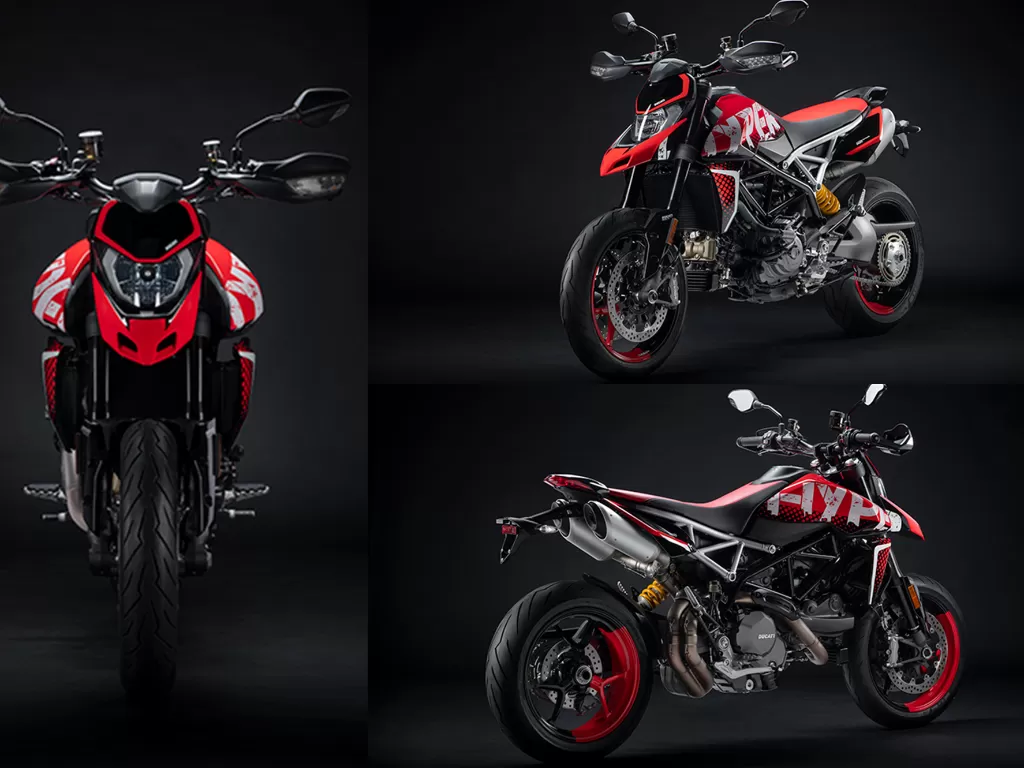 Tampilan edisi khusus dari Ducati Hypermotard 950 RVE. (Dok.Ducati)
