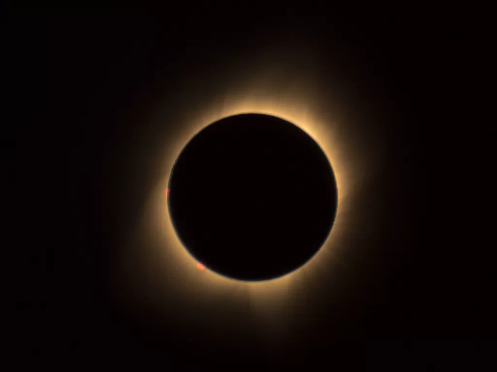 Ilustrasi penampakan gerhana matahari cincin. (Photo/Ilustrasi/Pexels)