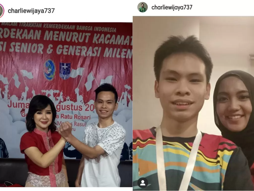 Charlie Wijaya berfoto bersama pengurus PSI (Instagram/@charliewijaya737)