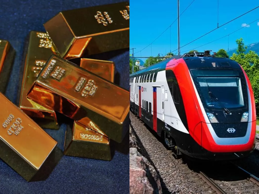 Ilustrasi ketinggalan emas di kereta api. (Unilad)