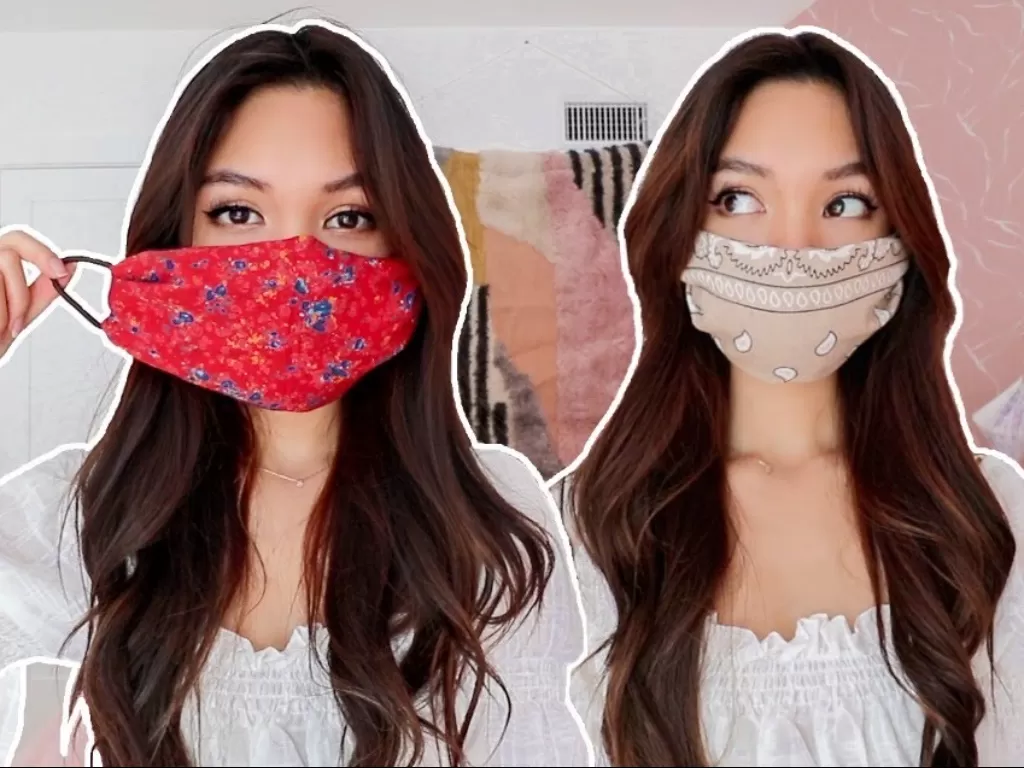 Noda makeup di masker (Youtube/MissTiffanyMa)