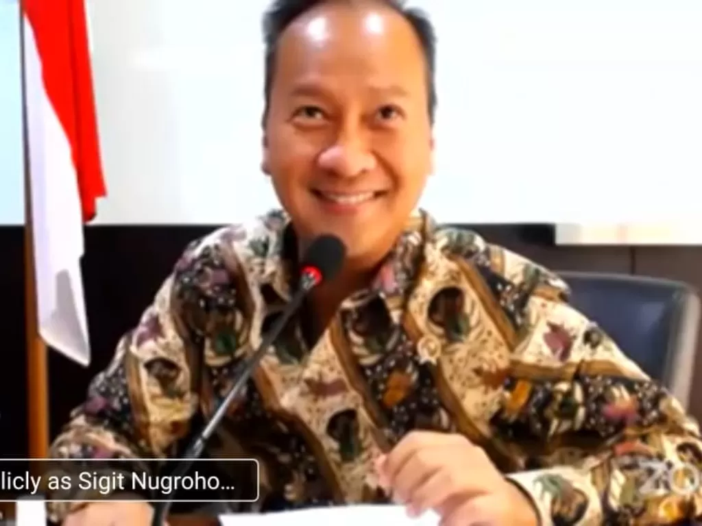 Menteri Perindustrian Agus Gumiwang Kartasasmita. (INDOZONE/Sigit Nugroho)