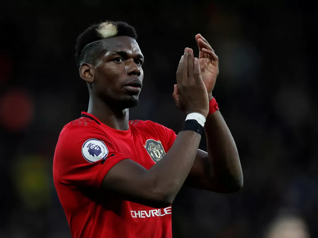 Gelandang Manchester United, Paul Pogba. (REUTERS/Paul Childs)