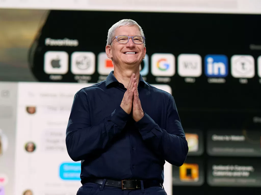 CEO Apple, Tim Cook di WWDC 2020 (photo/Apple/Brooks Kraft)