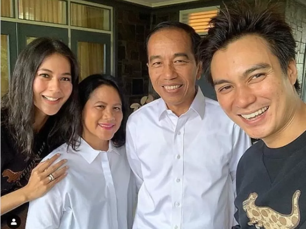 Paula, Iriana Jokowi, Jokowi dan Baim Wong (Instagram/@baimwong)