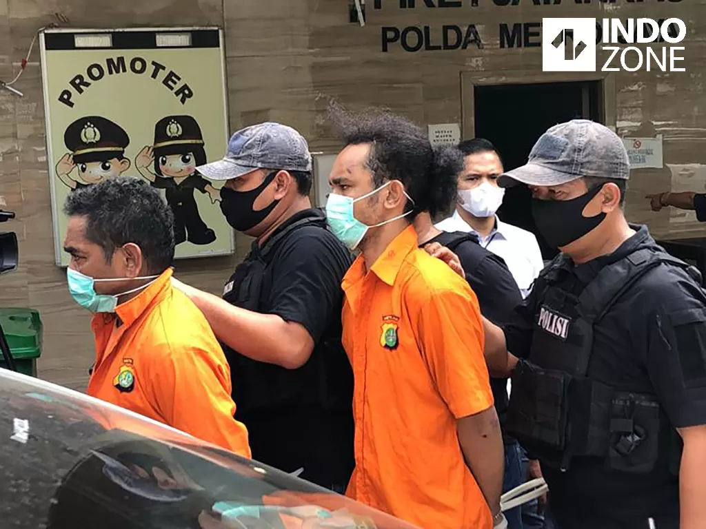 Suasana rekonstruksi pertama kasus John Kei cs di Polda Metro Jaya dengan adegan perencanaan pembunuhan Nus Kei, Rabu (24/6/2020). (INDOZONE/Samsudhuha Wildansyah)