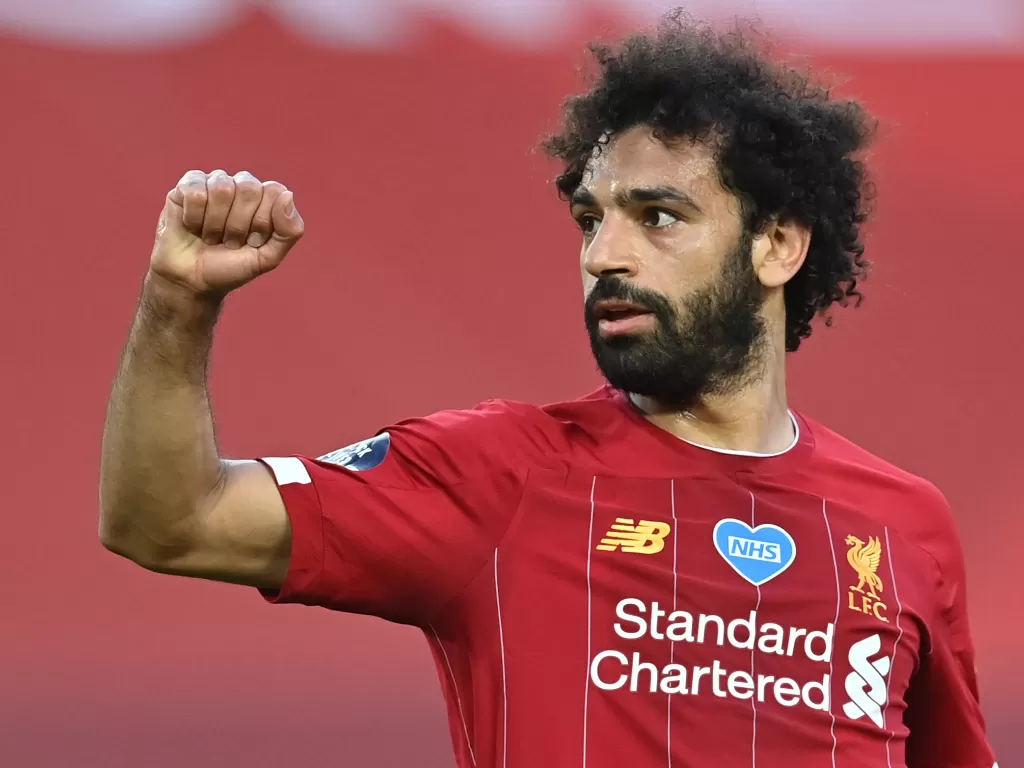 Penyerang Liverpool, Mohamed Salah. (Paul Ellis/Pool via REUTERS)