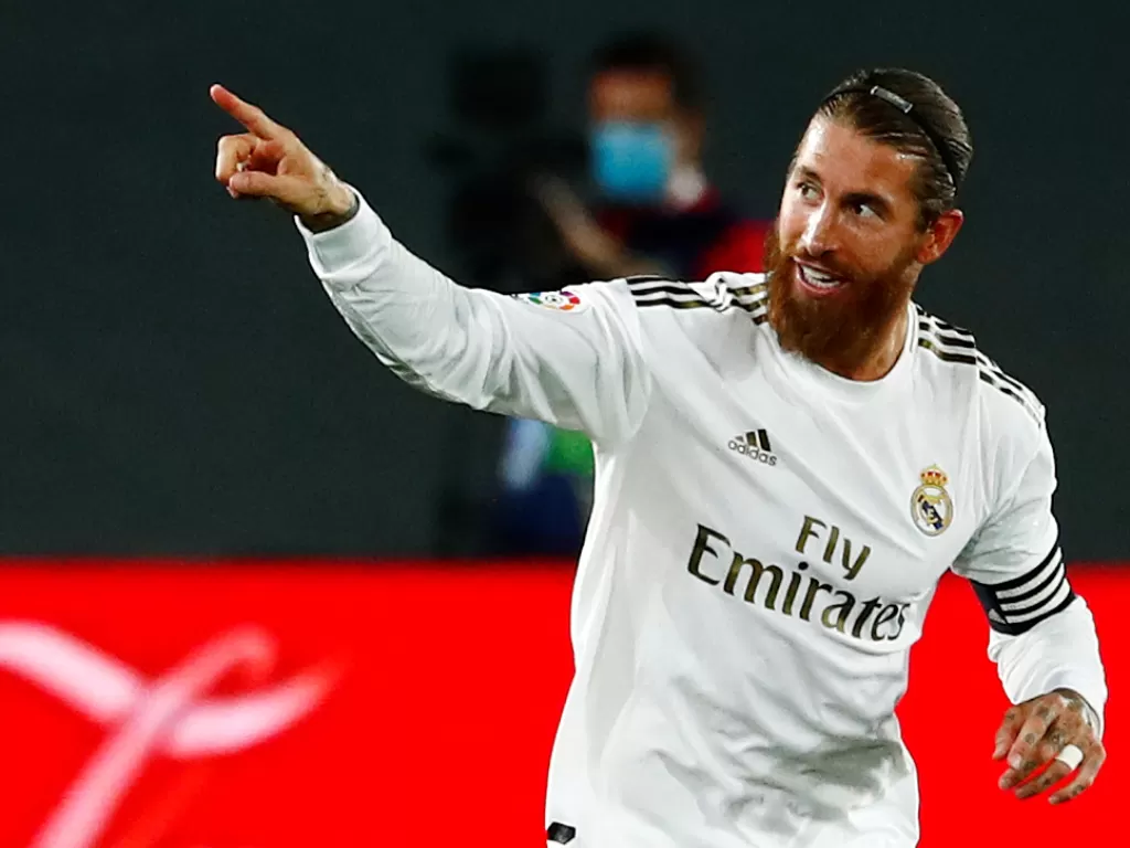 Bek Real Madrid, Sergio Ramos. (REUTERS/Susana Vera)