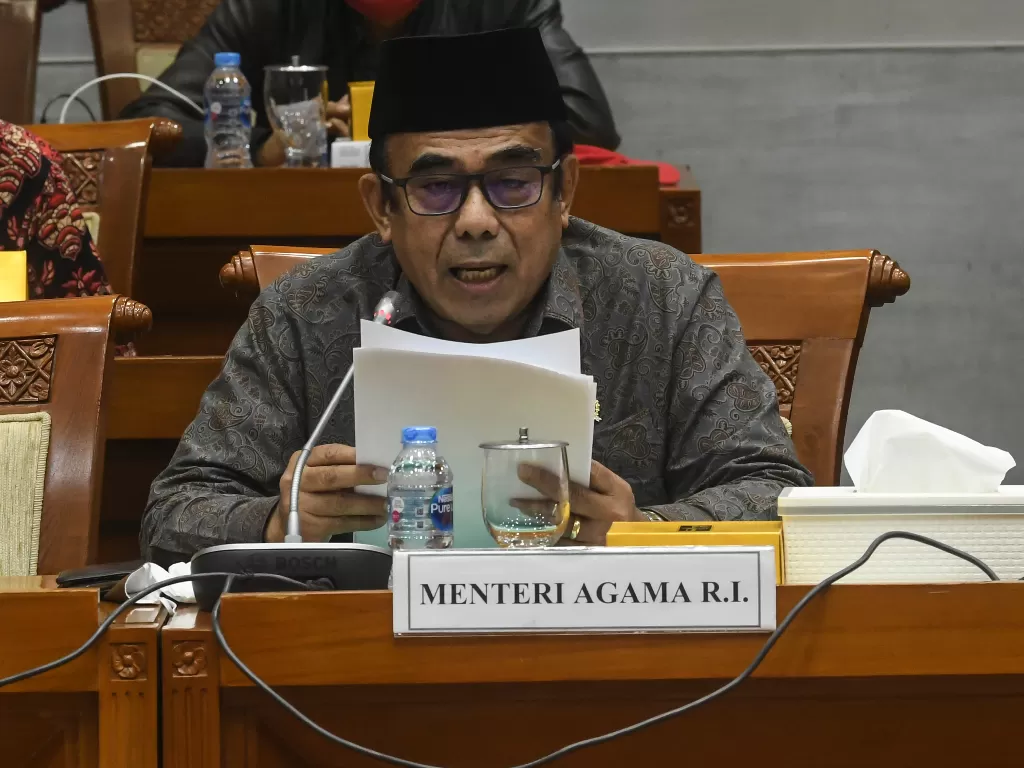 Menteri Agama Fachrul Razi. (Photo/ ANTARA FOTO/Muhammad Adimaja)