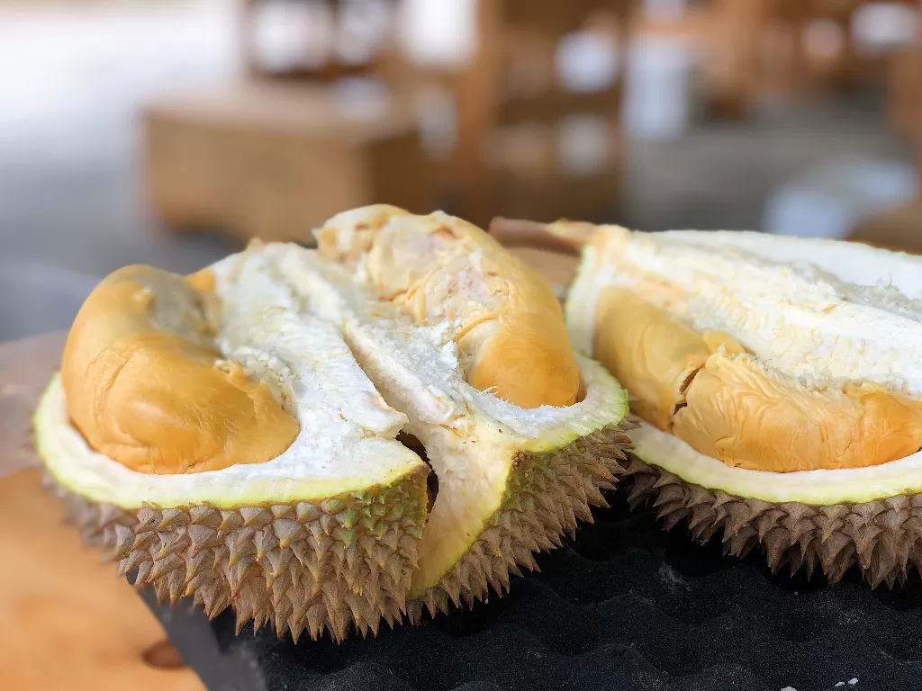 Ilustrasi buah durian. (unsplash/Jim Teo)