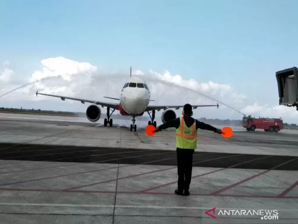 Yogyakarta Internasional Airport (YIA) di Kabupaten Kulon Progo. (ANTARA/Sutarmi)