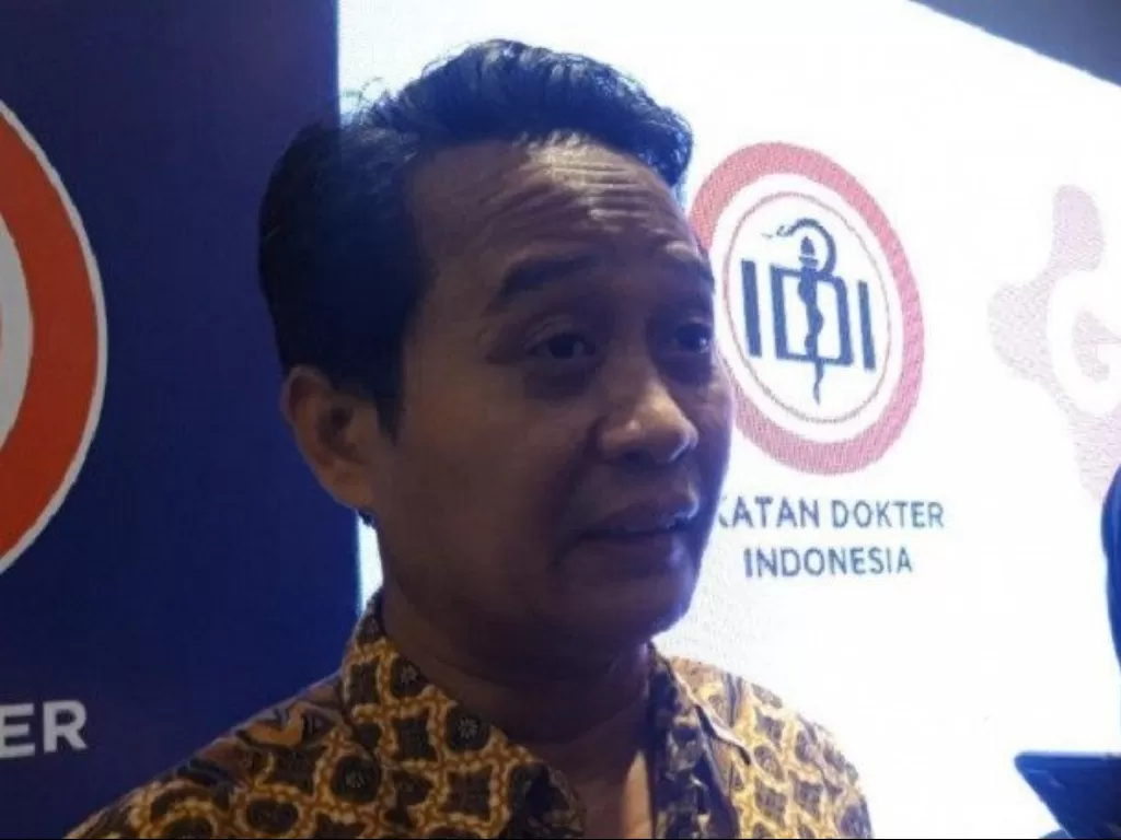 Ketua Umum PB IDI dr Daeng M. Faqih. (ANTARA/Muhammad Zulfikar)
