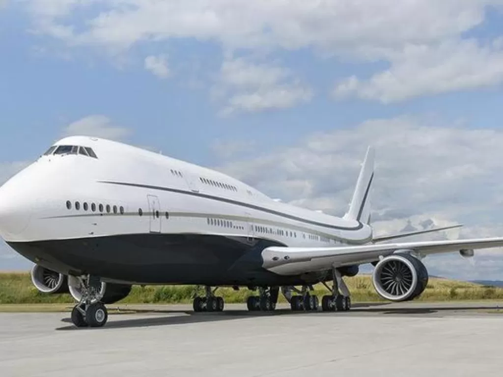 Jet pribadi Boeing 747-8i. (Alberto Pinto)