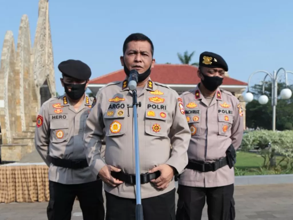 Kadiv Humas Polri, Irjen Pol Argo Yuwono di TMP Kalibata, Jakarta. (Dok Div Humas Polri)