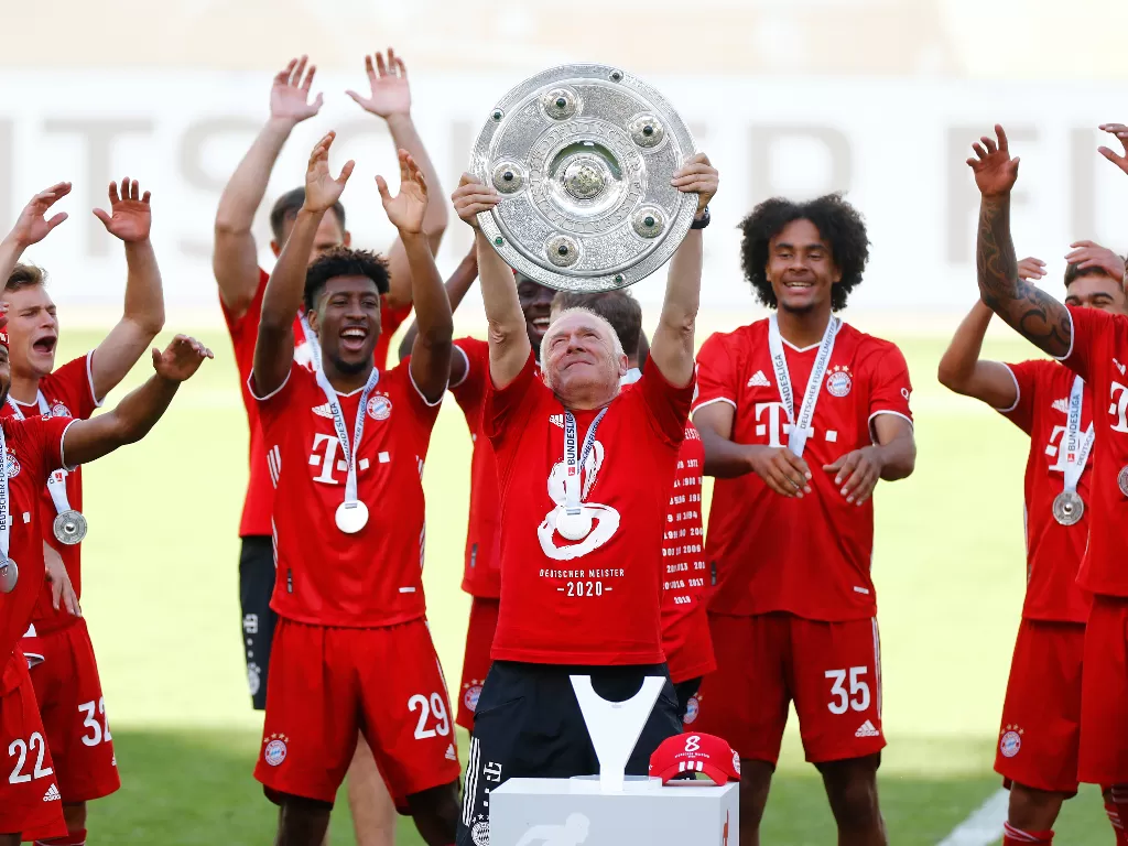 Bayern Munchen juara Bundesliga. (REUTERS/Kai Pfaffenbach)