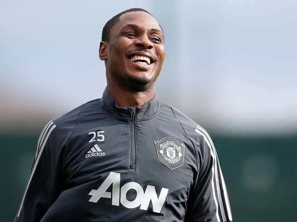 Penyerang Manchester United, Odion Ighalo. (REUTERS/Craig Brough)