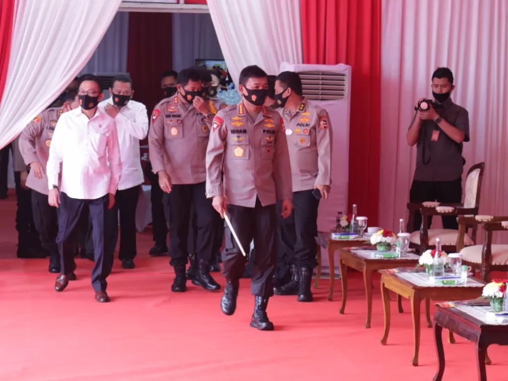 Kapolri Jenderal Polisi Idham Azis di Polda Metro Jaya. (Dok. Humas Polda Metro Jaya).