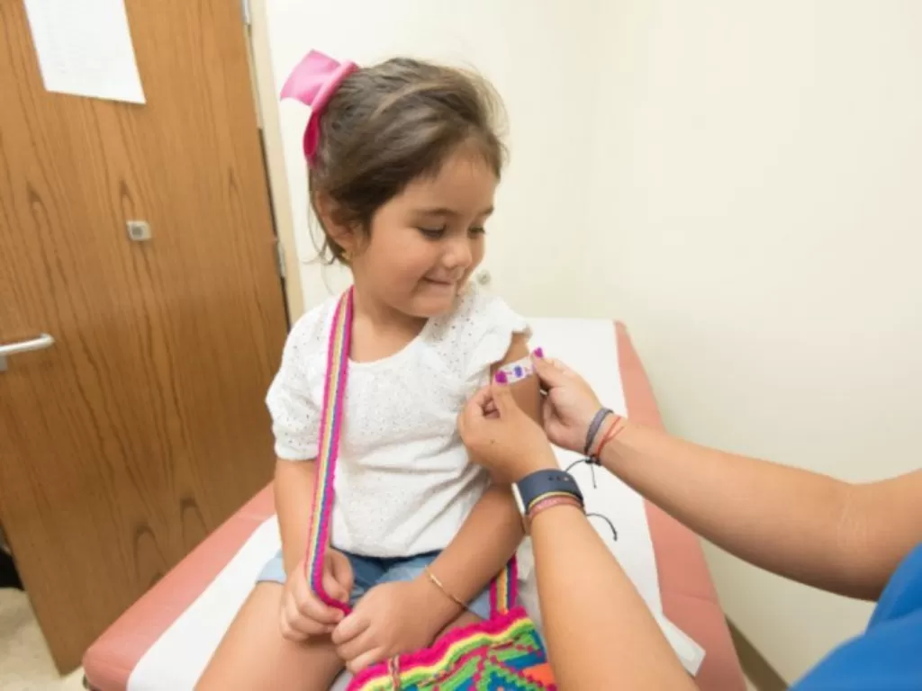 Ilustrasi imunisasi pada anak. (Pexels/CDC)