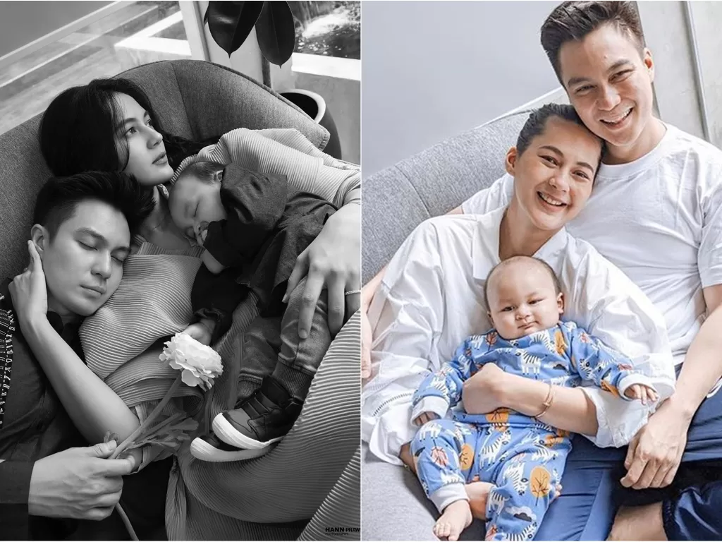 Keluarga Baim Wong dan Paula Verhoeven bersama sang anak. (instagram/@paula_verhoeven)
