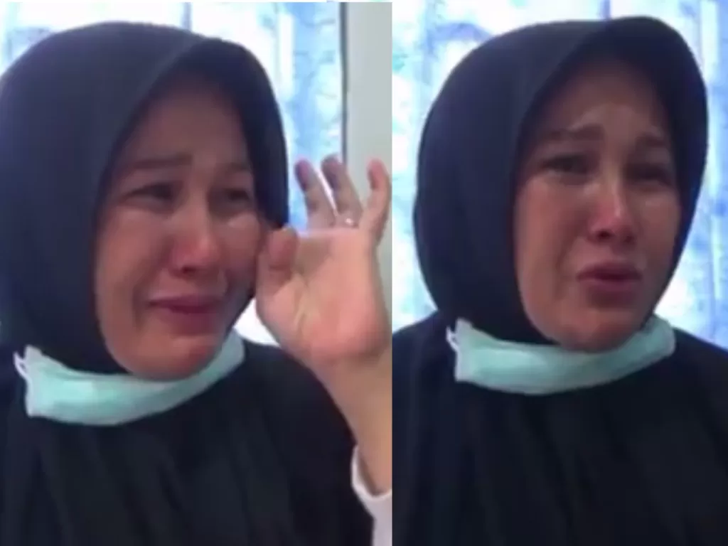 Zuraida Hanum sambil menangis meminta keadilan atas vonis mati dirinya. (Istimewa)